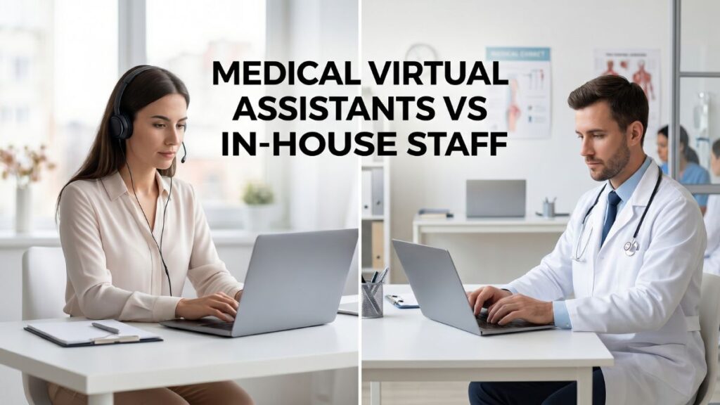 medical virtual assistants vs. in-house staff