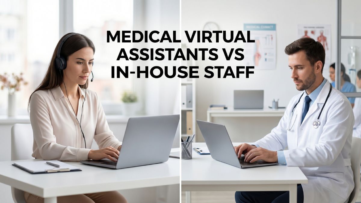medical virtual assistants vs. in-house staff