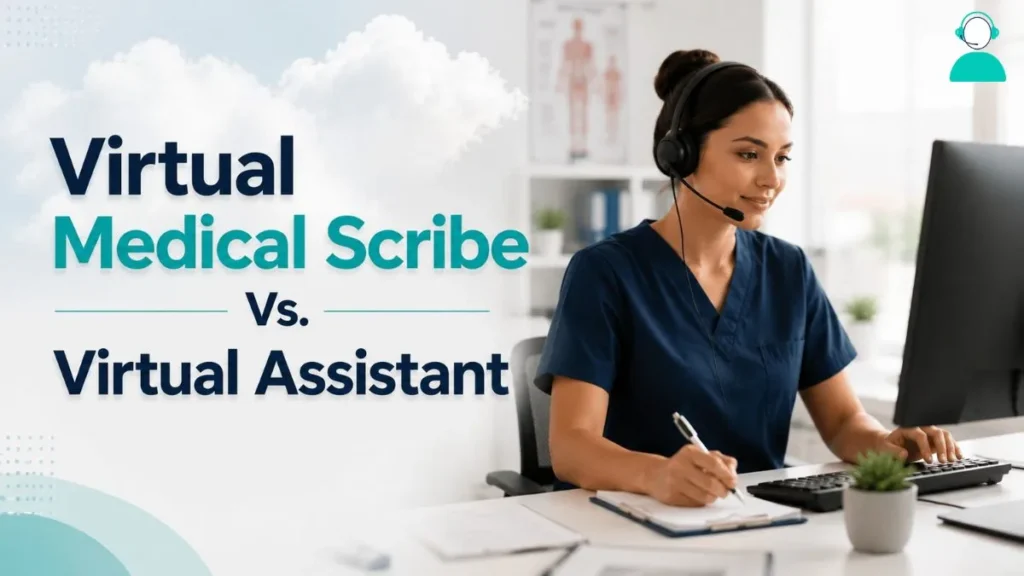 virtual medical scribe vs. virtual assistant