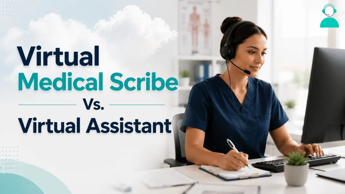 virtual medical scribe vs. virtual assistant