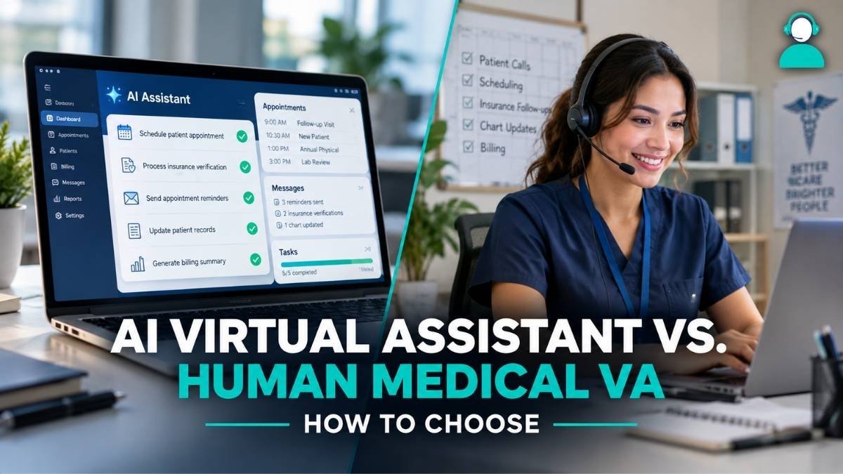 AI virtual assistant vs. human medical VA